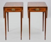 PAIR OF JOHN WANAMAKER INLAID
