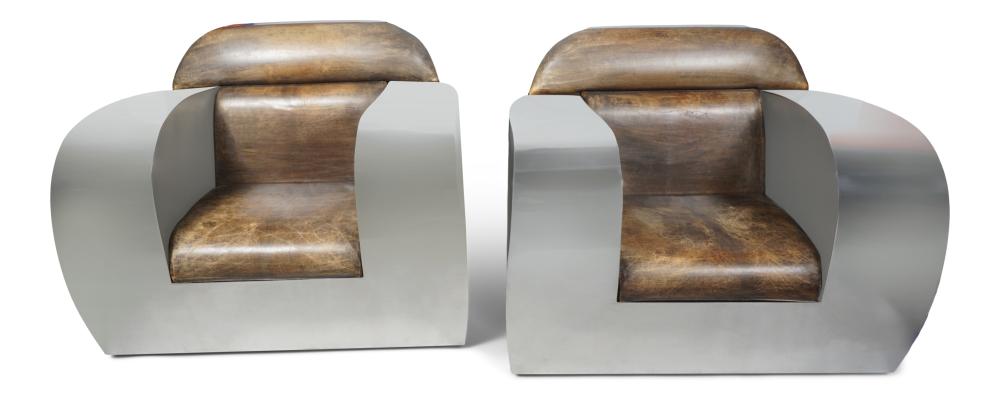 PAIR OF JONATHAN SINGLETON AGED