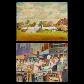 PAIR OF JOSEPH FREDERIC WATERC
