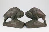PAIR OF JOZA KRUPKA BRONZE-CLA