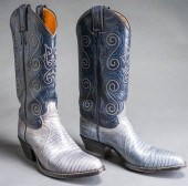 PAIR OF JUSTIN WOMAN'S LEATHER