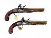 PAIR OF J&W RICHARDS FLINTLOCK
