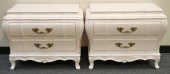 PAIR OF KARGES ENAMEL PAINTED