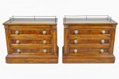PAIR OF KARGES WALNUT NIGHTSTA
