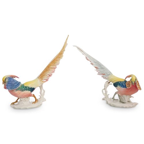 PAIR OF KARL ENS PORCELAIN PHEASANT