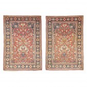 PAIR OF KASHAN PRAYER RUGS
CEN