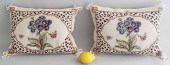 PAIR OF KATHA DIDDèL FLORAL NE