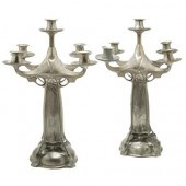 Pair of Kayserzinn Secessionis