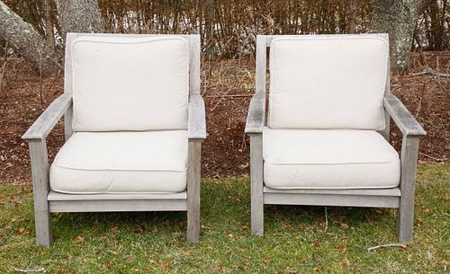 PAIR OF KINGSLEY BATE TEAKWOOD OPEN
