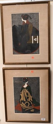 PAIR OF KIYOSHI SAITO 1907 - 1