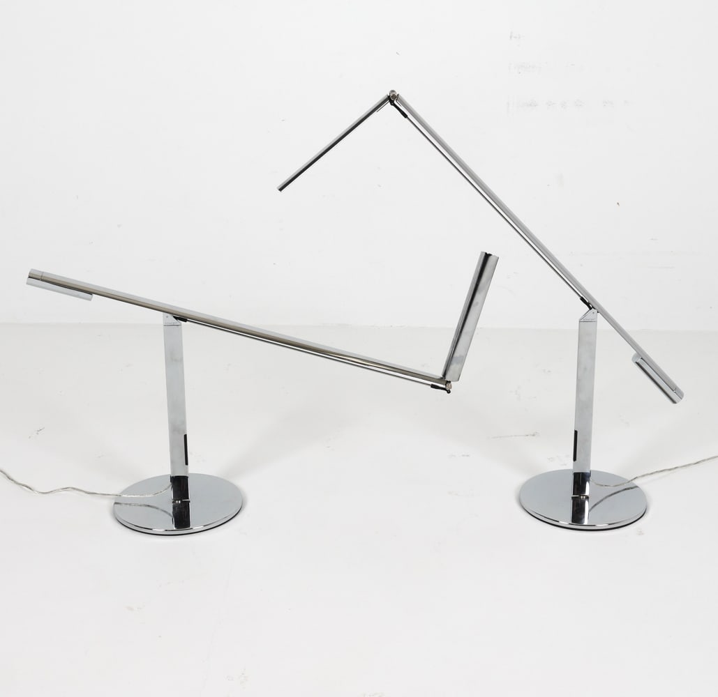 PAIR OF KONCEPT 'EQUO' CHROME