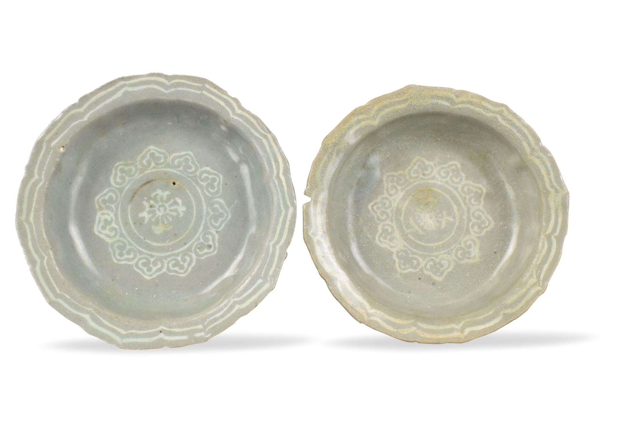 PAIR OF KOREAN SLIP INLAID