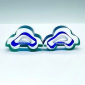 PAIR OF KOSTA BODA CAR MINI SC