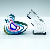 PAIR OF KOSTA BODA MINI SCULPT