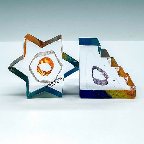 PAIR OF KOSTA BODA MINI