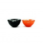 PAIR OF KOSTA BODA VOTIVES / C