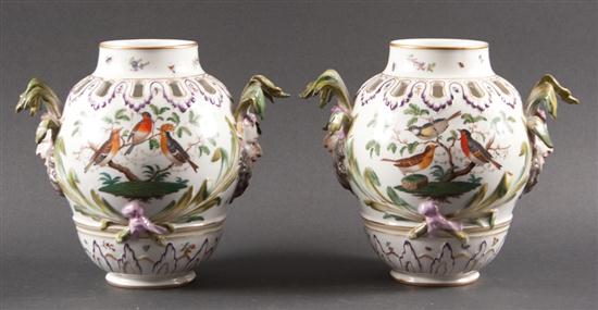 Pair of KPM Berlin painted