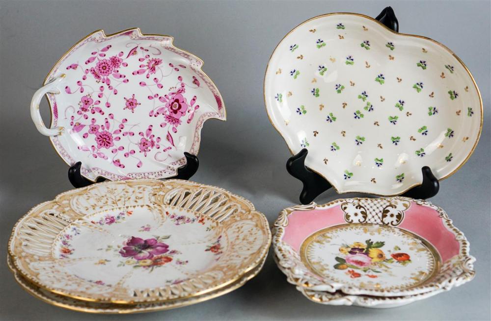 PAIR OF KPM (BERLIN) RETICULATED