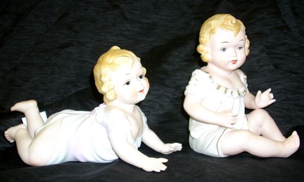 Pair of KPM Polychromed Biscuit