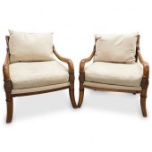 PAIR OF KREISS WOODEN CHAIRSDE