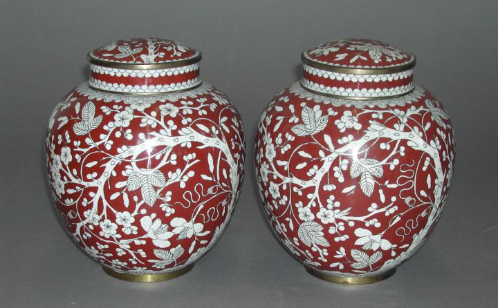 Pair of Kuang-Hsu Cinnabar and