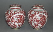 Pair of Kuang-Hsu Cinnabar and