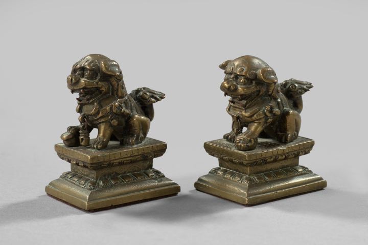 Pair of Kuang Hsu Patinated