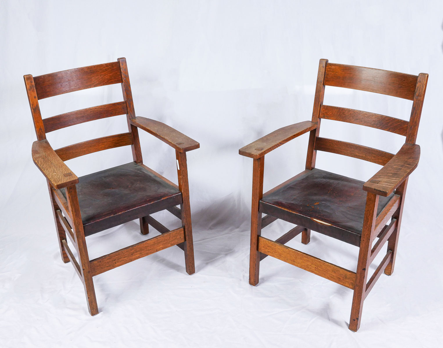 PAIR OF L & JG STICKLEY OAK