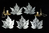 PAIR OF LALIQUE FRANCE CHAMPS