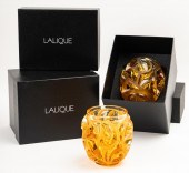 PAIR OF LALIQUE TOURBILLON VAS