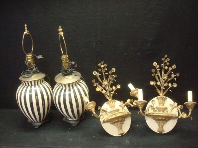 Pair of Lamps together with a