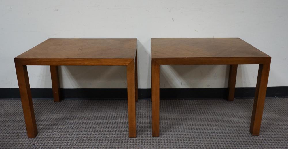 PAIR OF LANE FURNITURE WALNUT END