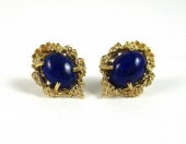 PAIR OF LAPIS AND FOURTEEN KAR