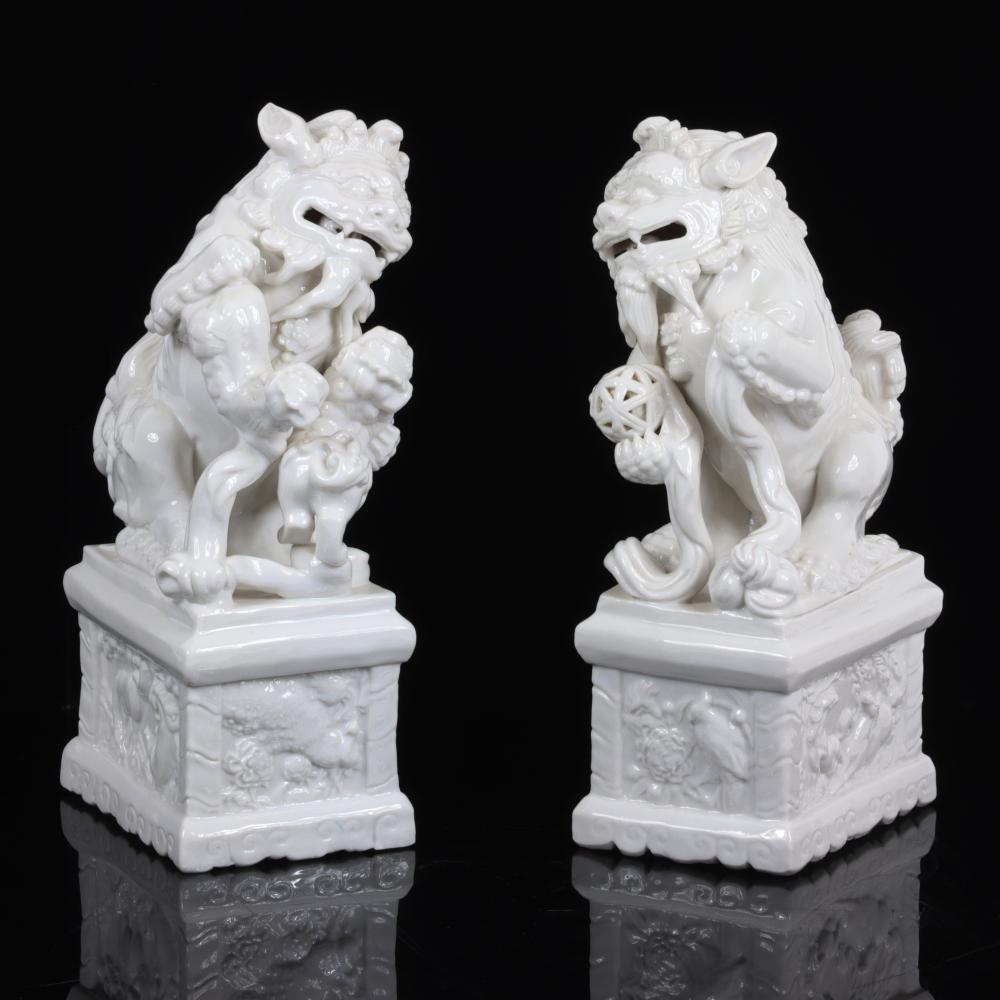 PAIR OF LARGE 13 INCH BLANC DE