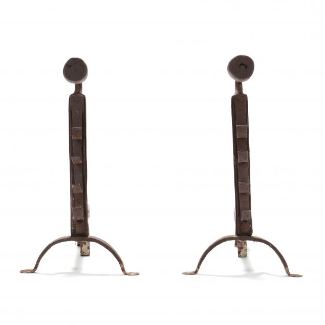 PAIR OF LARGE ANTIQUE ROASTING