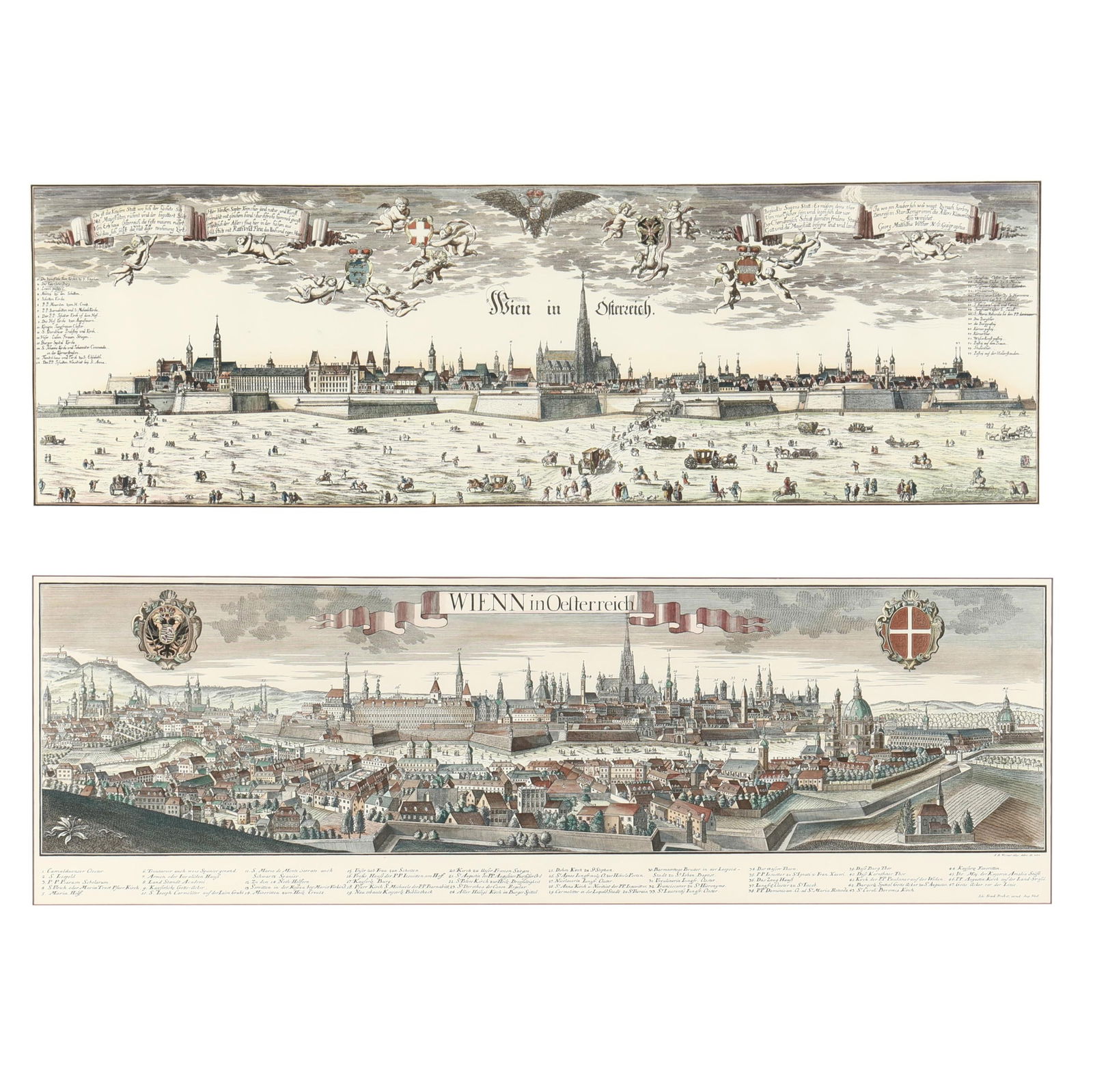 PAIR OF LARGE ANTIQUE-STYLE