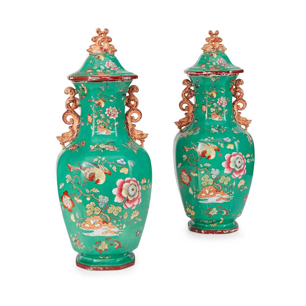 PAIR OF LARGE ASHWORTH IRONSTONE