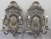 Pair of Large Caldwell Heraldi