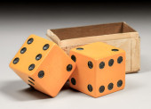 PAIR OF LARGE CATALIN DICE C19