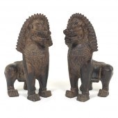 PAIR OF LARGE CERAMIC KHYMER S