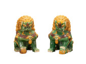 PAIR OF LARGE CHINESE BUDDHIST
