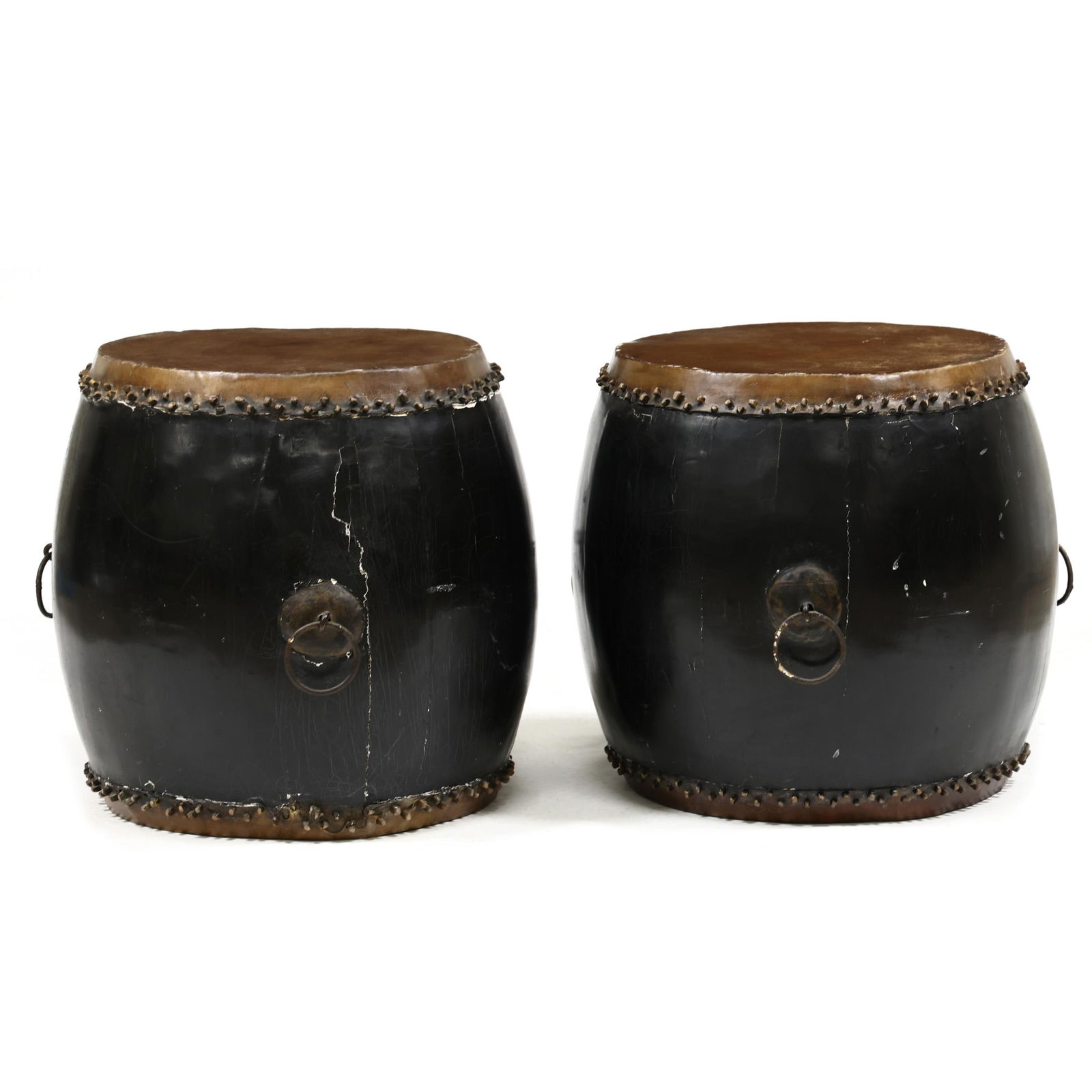 PAIR OF LARGE CHINESE CEREMONIAL