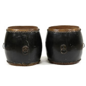 PAIR OF LARGE CHINESE CEREMONI