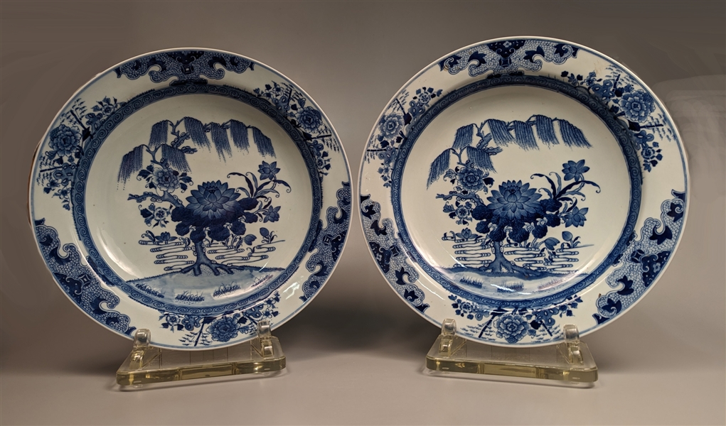 Pair of large, Chinese Kangxi-style