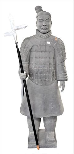 PAIR OF LARGE CHINESE STANDING