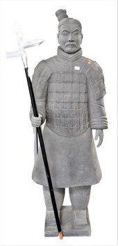 PAIR OF LARGE CHINESE STANDING