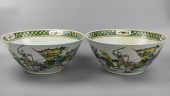 PAIR OF LARGE CHINESE WUCAI BO