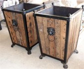 PAIR OF LARGE CONTINENTAL BLAC
