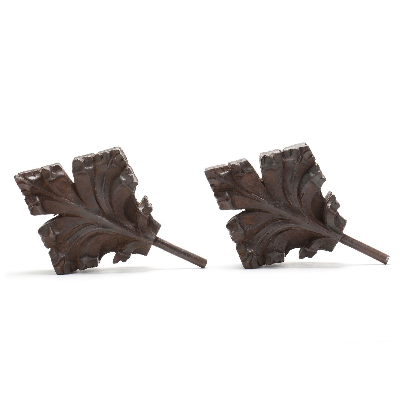 PAIR OF LARGE CONTINENTAL CAST IRON