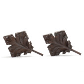 PAIR OF LARGE CONTINENTAL CAST